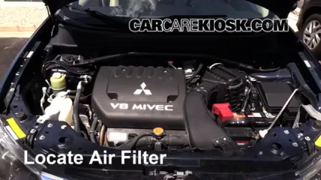 2009 Mitsubishi Outlander XLS 3.0L V6 Filtro de aire (motor) Cambio